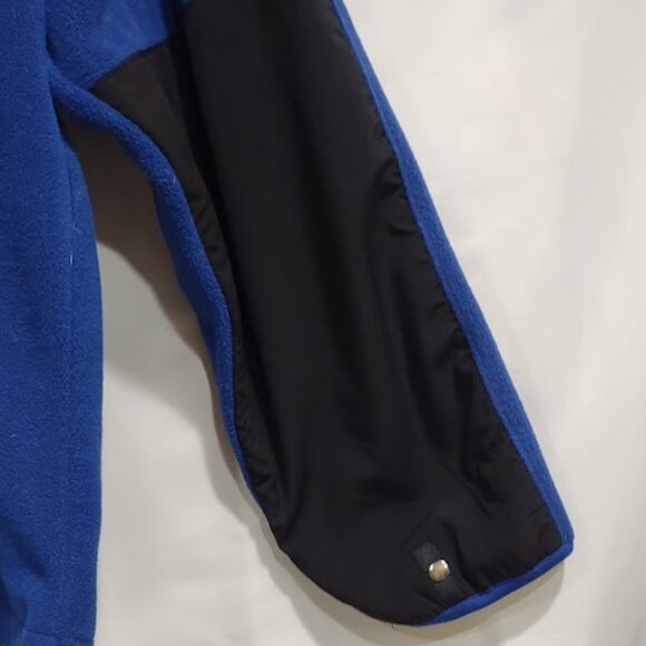 LOGAN AND MARTIN ROYAL BLUE BLACK BACK &  ELBOW PATCHES PULLOVER  ZIP MENS LARGE - Picture 9 of 10